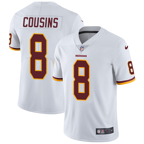 Nike Redskins #8 Kirk Cousins White Men's Stitched NFL Vapor Untouchable Limited Jersey