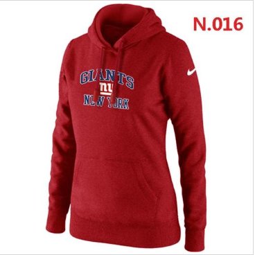 Women's New York Giants Heart & Soul Pullover Hoodie Red