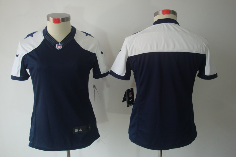 Women NEW Dallas Cowboys Blank Blue Thankgivings NEW NFL Jerseys