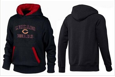 Chicago Bears Heart & Soul Pullover Hoodie Black & Red