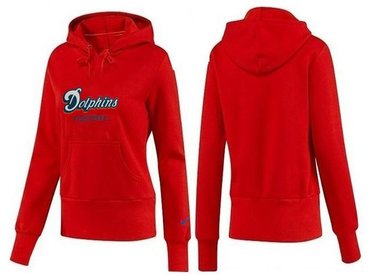Women Miami Dolphins Logo Pullover Hoodie-- (43)