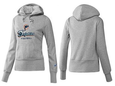 Women Miami Dolphins Logo Pullover Hoodie-- (32)