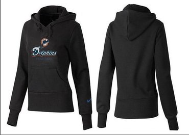 Women Miami Dolphins Logo Pullover Hoodie-- (24)