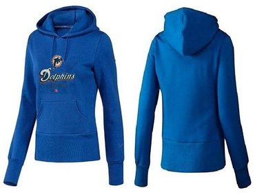 Women Miami Dolphins Logo Pullover Hoodie-- (22)