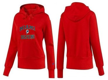 Women Miami Dolphins Logo Pullover Hoodie-- (13)