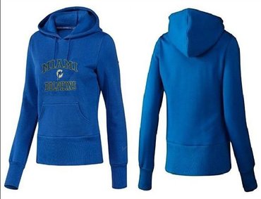 Women Miami Dolphins Logo Pullover Hoodie-- (11)