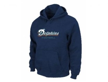 Miami Dolphins Authentic font Pullover Hoodie D.Blue