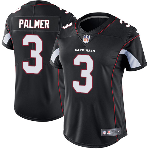 Nike Cardinals #3 Carson Palmer Black Alternate Women's Stitched NFL Vapor Untouchable Limited Jersey