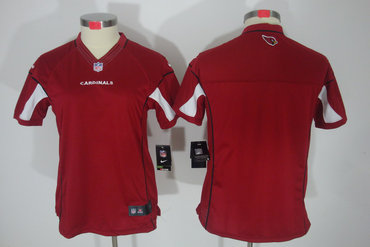 Women NEW NFL Arizona Cardinals Blank Red Jerseys