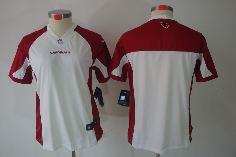 Women NEW NFL Arizona Cardinals Blank White Jerseys