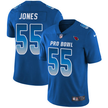 Nike Cardinals #55 Chandler Jones Royal Women's Stitched NFL Limited NFC 2018 Pro Bowl Jersey