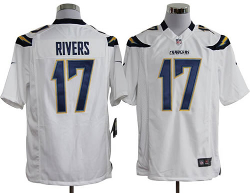 2012 NEW nfl san diego chargers 17 philip rivers white jerseys (game)