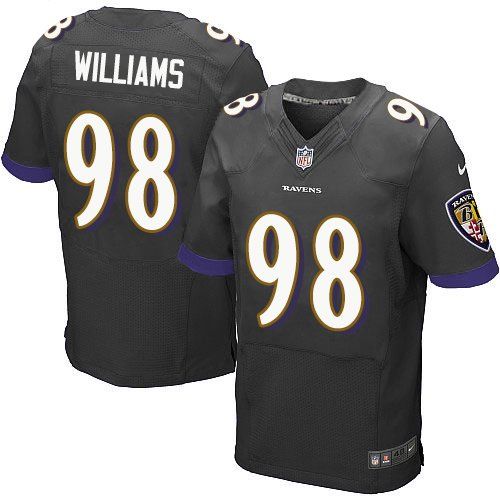 Nike Ravens #98 Brandon Williams Black Alternate Men's Stitched jerseys