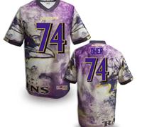 Baltimore Ravens #74 Oher Men's Stitched NFL Elite Fanatical Version Jersey (4)