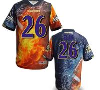 Baltimore Ravens #26 Elan Men's Stitched NFL Elite Fanatical Version Jersey (9)