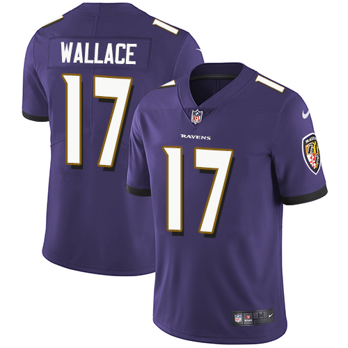 Nike Ravens #17 Mike Wallace Purple Team Color Men's Stitched NFL Vapor Untouchable Limited Jersey