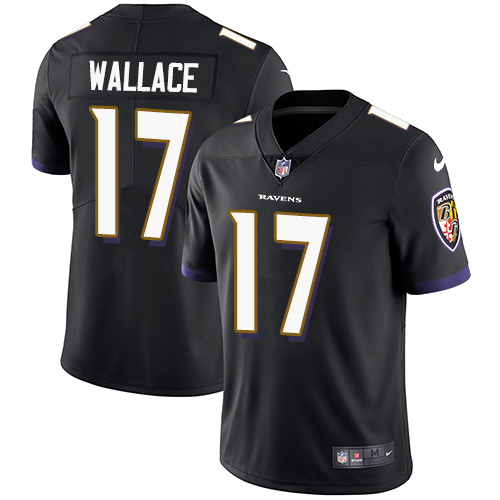 Nike Ravens #17 Mike Wallace Black Alternate Men's Stitched NFL Vapor Untouchable Limited Jersey