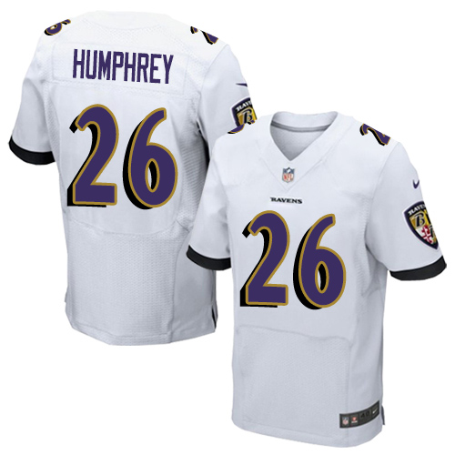 Nike Ravens #26 Marlon Humphrey White Men's Stitched NFL New Elite Jersey