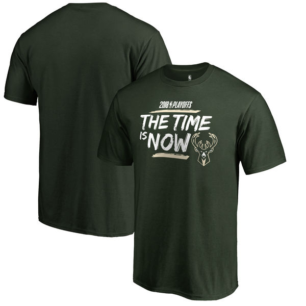 Milwaukee Bucks Fanatics Branded 2018 NBA Playoffs Bet Slogan T-Shirt Hunter Green