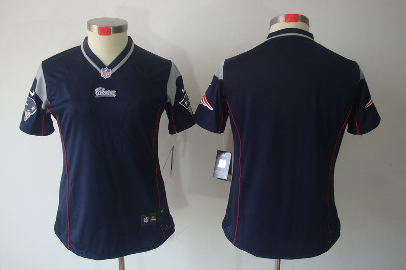 Women NEW New England Patriots Blank Blue Jerseys