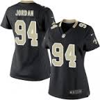 women New New Orleans Saints 94 Cameron Jordan black Jerseys