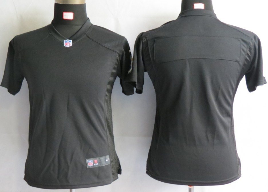 Womens NEW NFL Pittsburgh Steelers Blank Black Portrait FaShion Game Jerseys