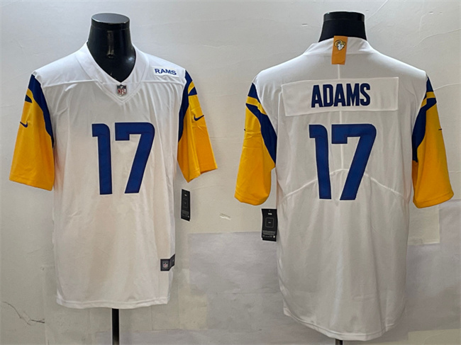 Men's Los Angeles Rams #17 Davante Adams White 2024 Vapor Untouchable Stitched Football Jersey