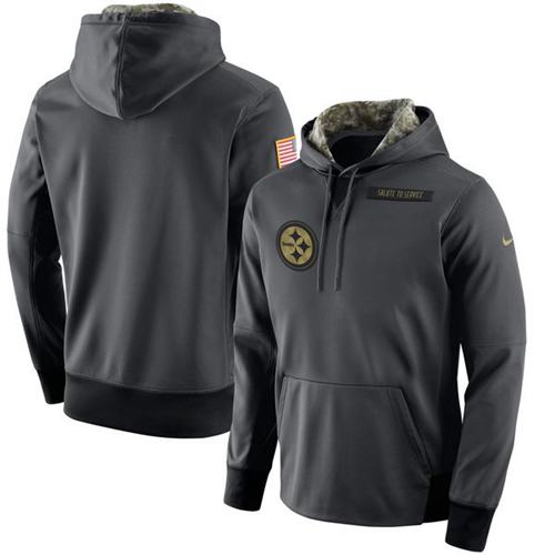 Men's Pittsburgh Steelers Nike Anthracite Salute to Service Player