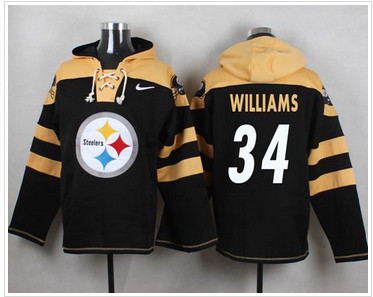 Nike Pittsburgh Steelers #34 DeAngelo Williams Black Player Pullover NFL Hoodie