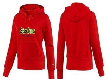 Women Pittsburgh Steelers Logo Pullover Hoodie-- (33)