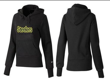 Women Pittsburgh Steelers Logo Pullover Hoodie-- (32)