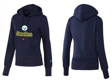 Women Pittsburgh Steelers Logo Pullover Hoodie-- (29)