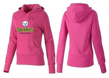 Women Pittsburgh Steelers Logo Pullover Hoodie-- (28)