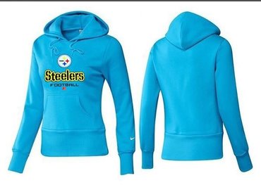 Women Pittsburgh Steelers Logo Pullover Hoodie-- (24)