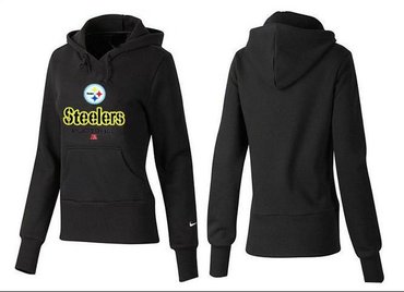 Women Pittsburgh Steelers Logo Pullover Hoodie-- (22)