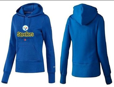 Women Pittsburgh Steelers Logo Pullover Hoodie-- (21)