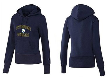 Women Pittsburgh Steelers Logo Pullover Hoodie-- (19)