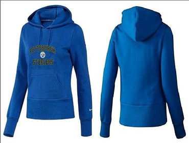 Women Pittsburgh Steelers Logo Pullover Hoodie-- (11)