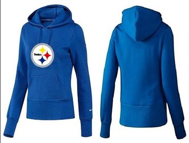 Women Pittsburgh Steelers Logo Pullover Hoodie-- (1)