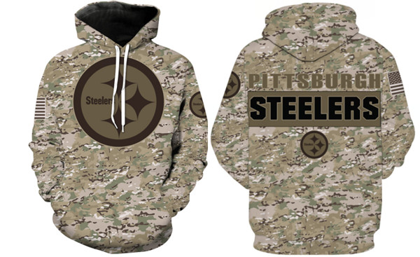 Pitsburg Steelers Camo Hoodie-3