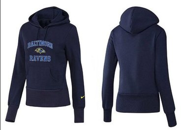 Women Baltimore ravens Logo Pullover Hoodie-- (19)