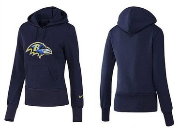 Women Baltimore ravens Logo Pullover Hoodie-- (9)
