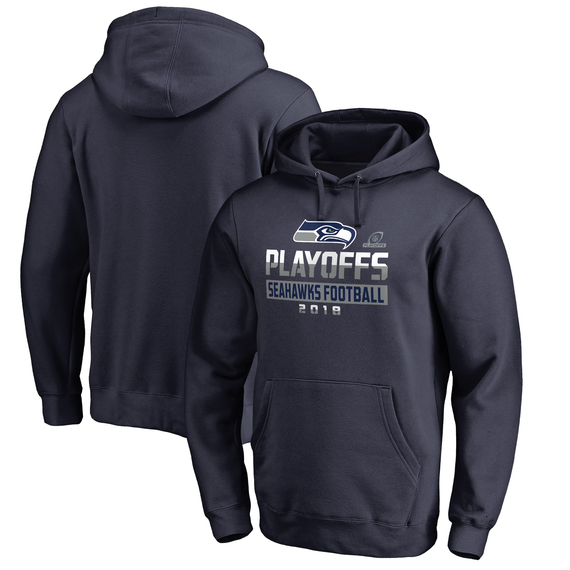 Ravens Navy 2018 NFL Playoffs Seahawks Football Men's Pullover Hoodie