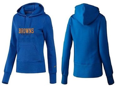 Women Cleveland Browns Logo Pullover Hoodie-- (41)