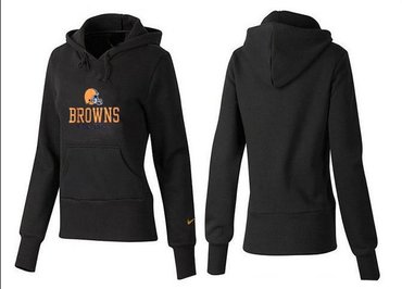 Women Cleveland Browns Logo Pullover Hoodie-- (24)