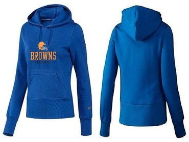 Women Cleveland Browns Logo Pullover Hoodie-- (22)