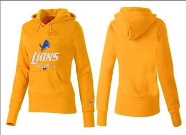 Women Detroit Lions Logo Pullover Hoodie-- (45)