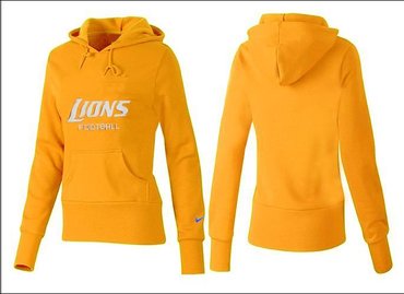 Women Detroit Lions Logo Pullover Hoodie-- (35)