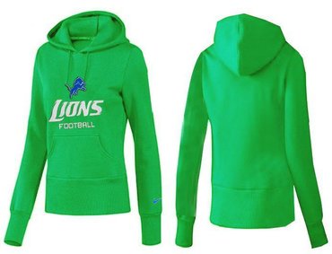 Women Detroit Lions Logo Pullover Hoodie-- (27)