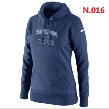 Women's NEW Indianapolis Colts Heart & Soul Pullover Hoodie Dark Blue